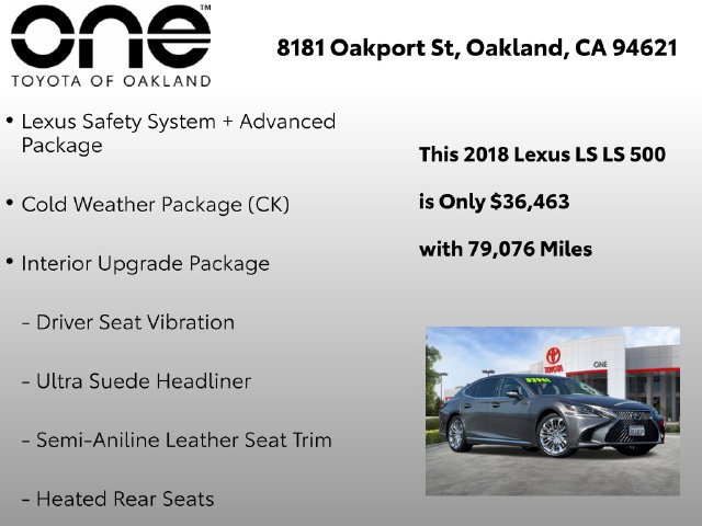 Used 2018 Lexus LS 500 w/ Interior Upgrade Package RWD image 5