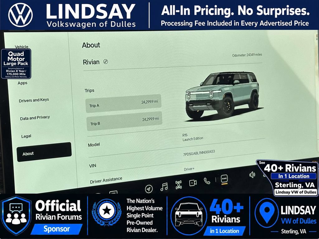 Used 2022 Rivian R1S Launch Edition AWD/4WD image 27