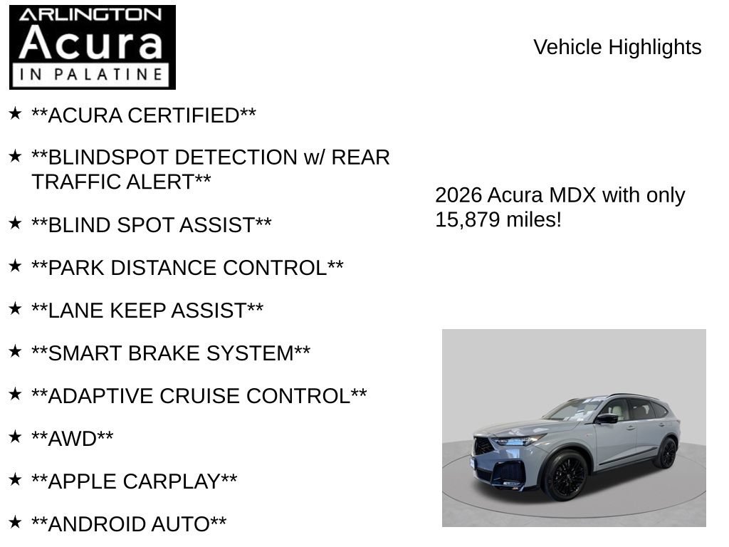 Used 2026 Acura MDX A-Spec w/ Advance Package AWD/4WD image 7