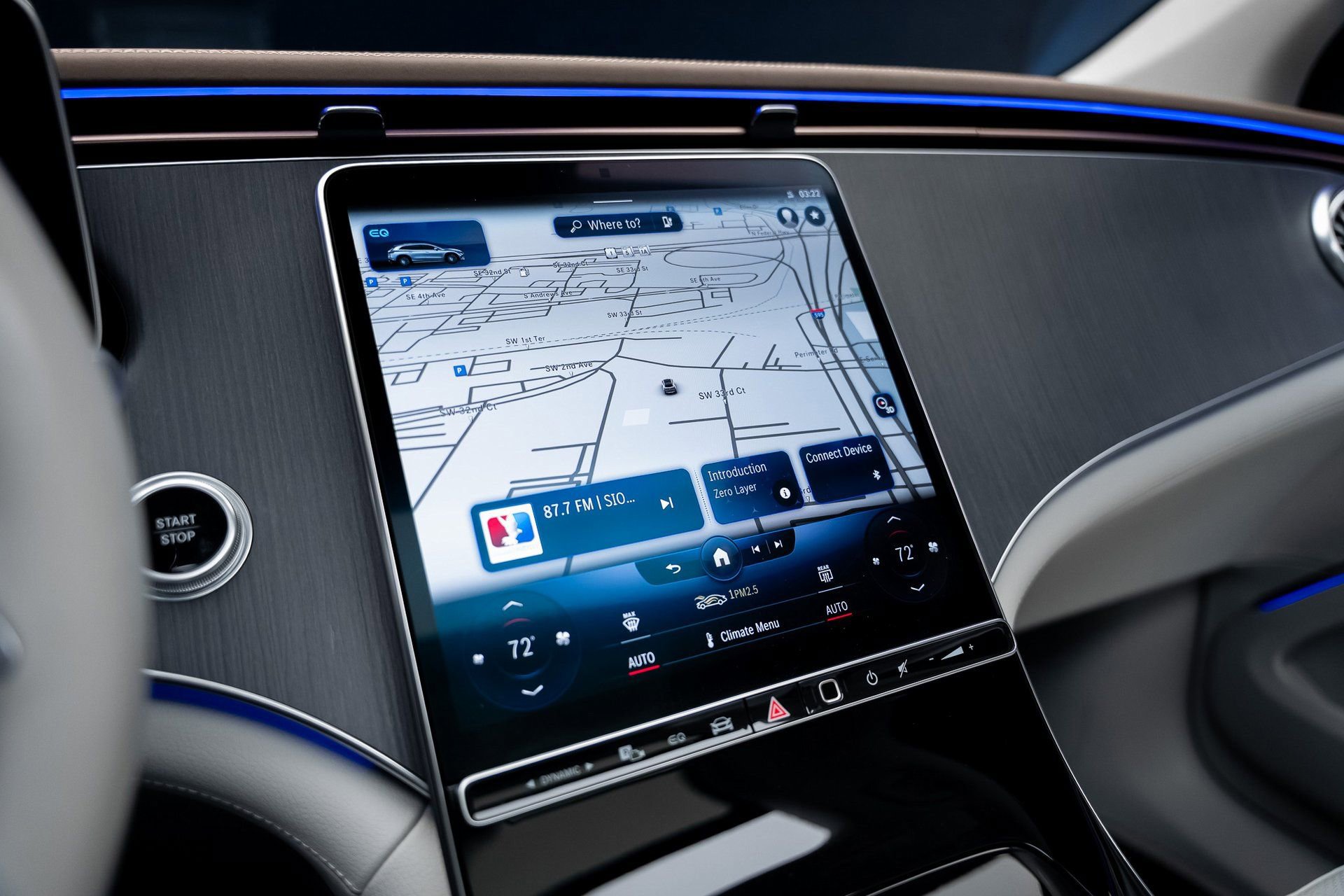 Used 2023 Mercedes-Benz EQS 450+ 4MATIC SUV w/ AMG Line Exterior Package image 48