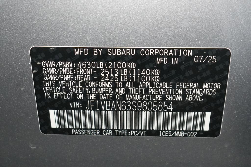 New 2025 Subaru WRX Limited image 40