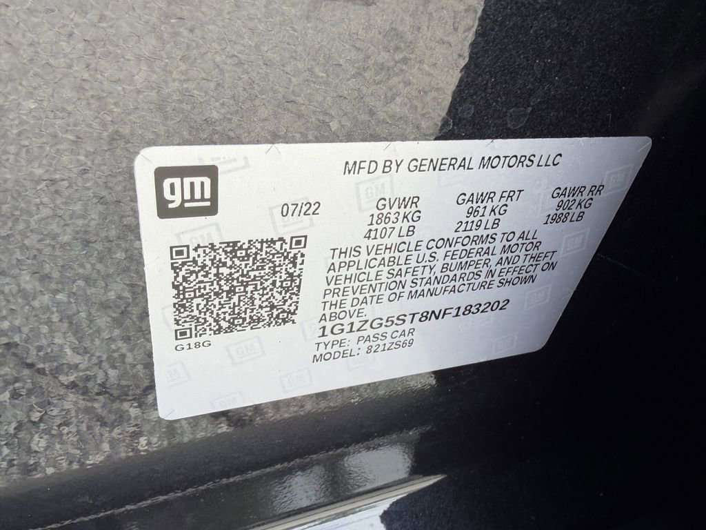 Certified 2022 Chevrolet Malibu RS FWD image 32