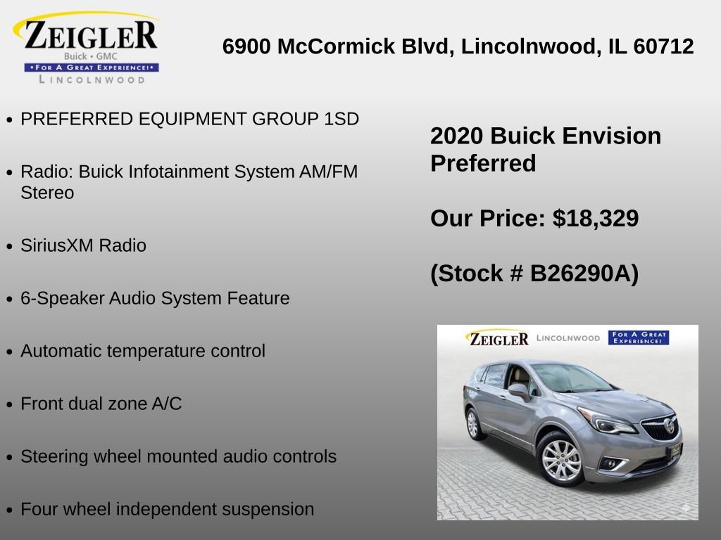 Used 2020 Buick Envision Preferred FWD image 6
