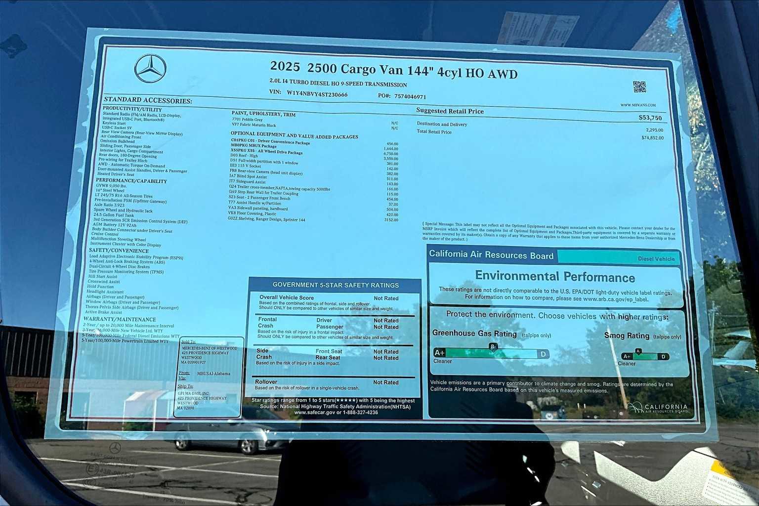 New 2025 Mercedes-Benz Sprinter 2500 image 18