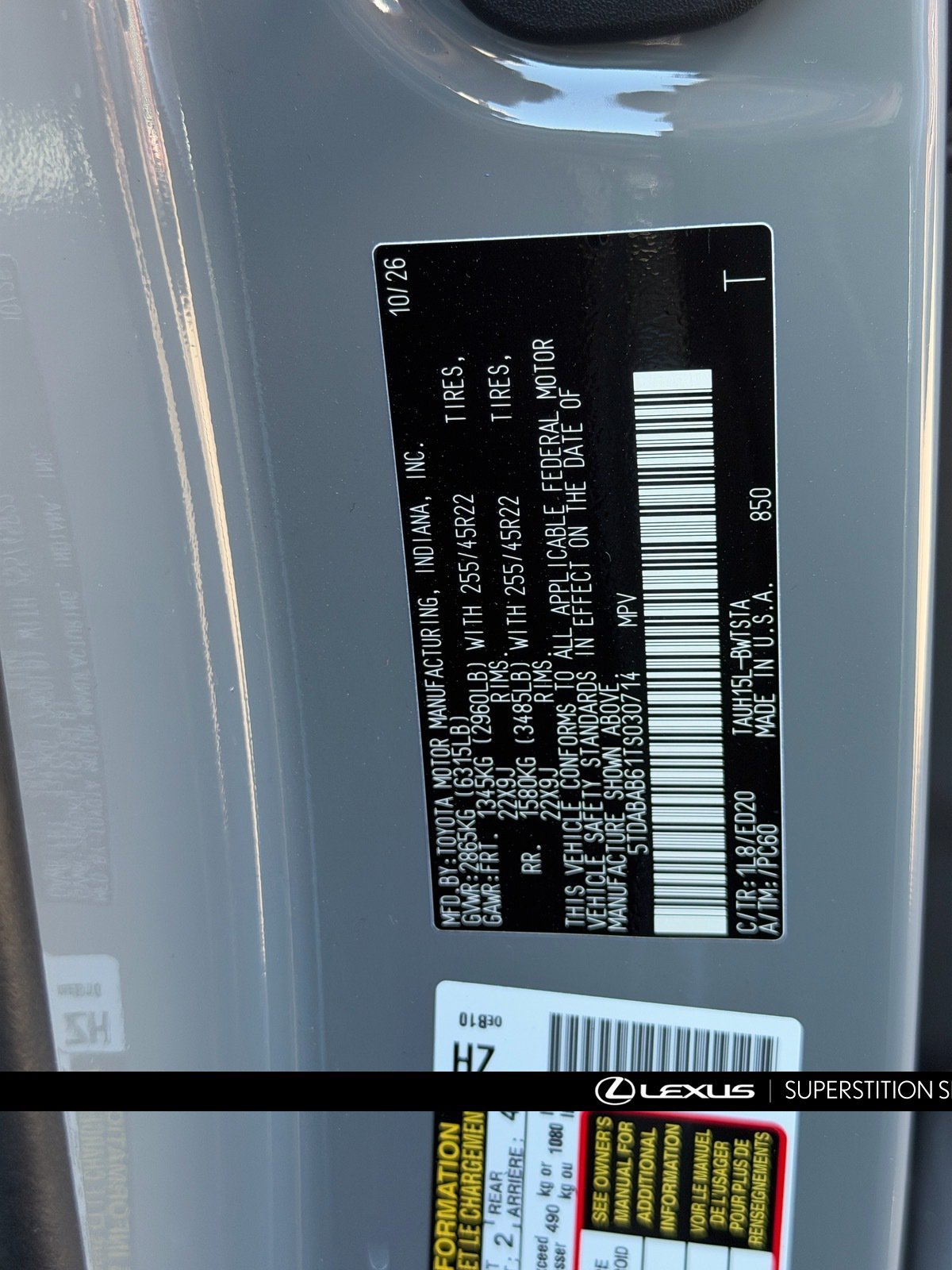 New 2026 Lexus TX 500h AWD w/ Technology Package image 25