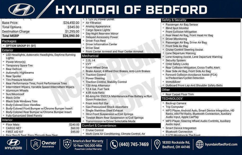 New 2026 Hyundai Elantra SEL Sport FWD image 27