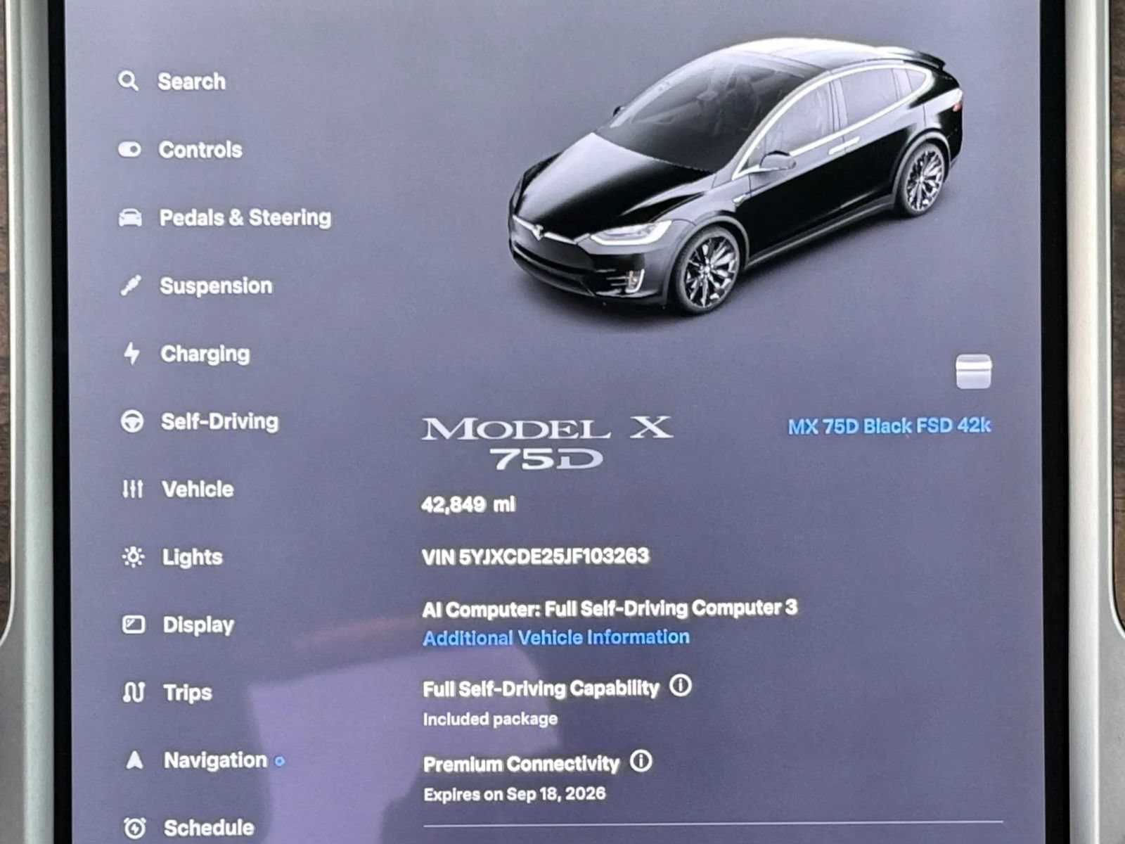 Used 2018 Tesla Model X 75D AWD/4WD image 12
