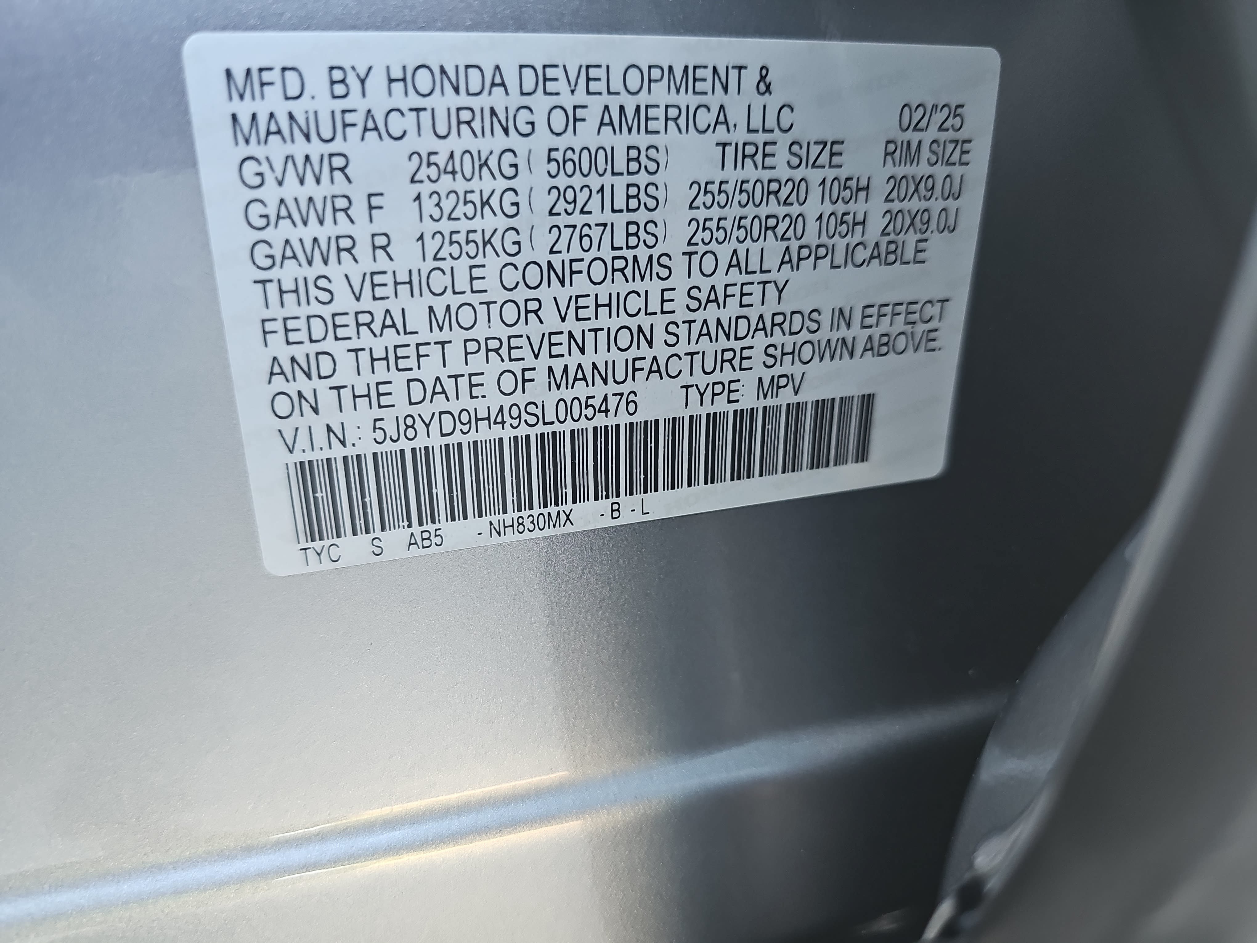 Certified 2025 Acura MDX FWD w/ Technology Package image 37