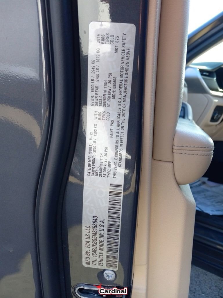 Used 2021 Jeep Grand Cherokee L Limited image 45