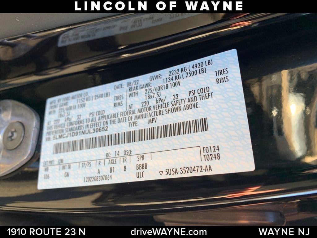 Certified 2022 Lincoln Corsair AWD w/ Equipment Group 101A image 20
