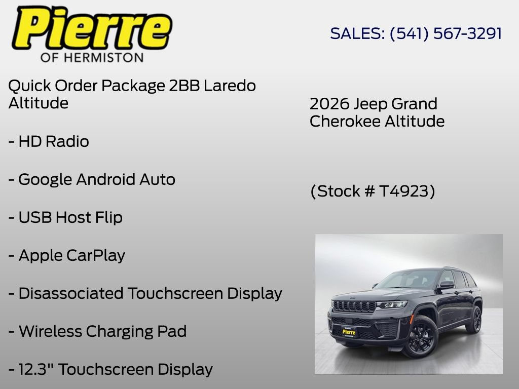 New 2026 Jeep Grand Cherokee Altitude AWD/4WD image 24