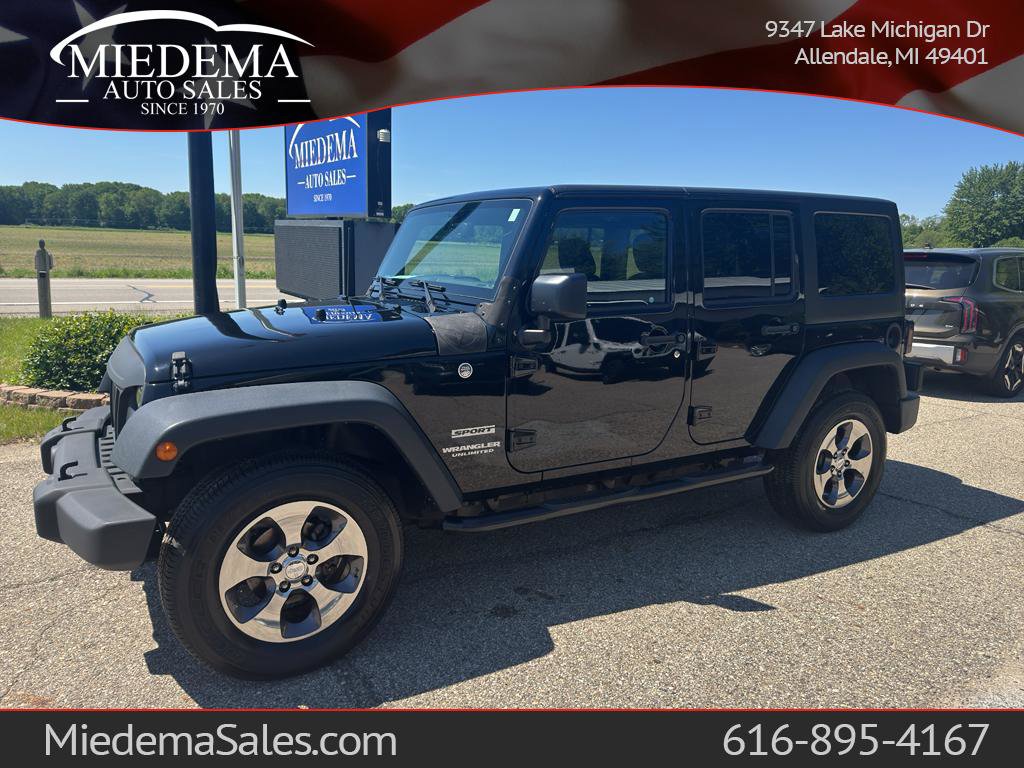 Used 2017 Jeep Wrangler Unlimited Sport w/ Quick Order Package 24S