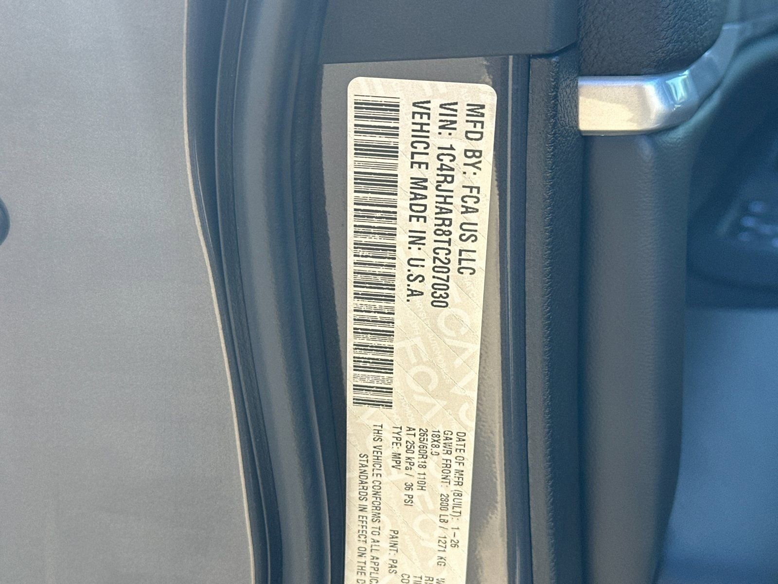 New 2026 Jeep Grand Cherokee Altitude AWD/4WD image 28