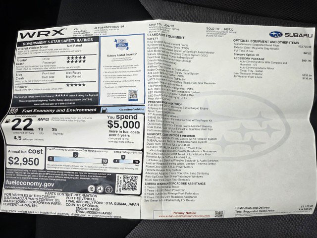 Used 2024 Subaru WRX w/ Accessory Package #2 AWD/4WD image 37