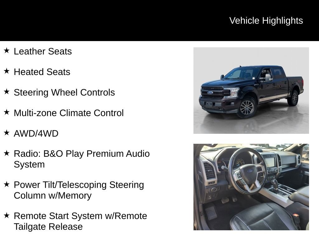 Used 2018 Ford F150 Lariat w/ Equipment Group 502A Luxury image 26