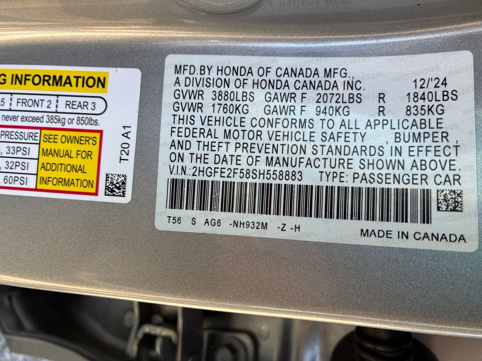 Used 2025 Honda Civic Sport image 28