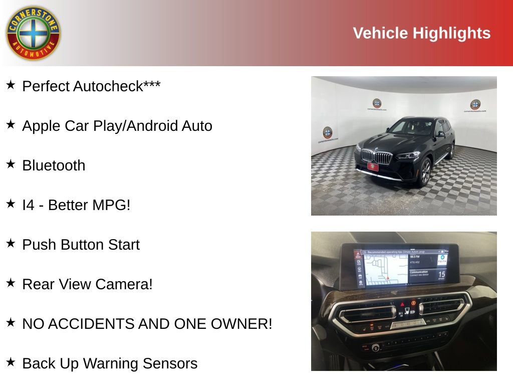 Used 2023 BMW X3 xDrive30i w/ Convenience Package w/ZPA image 2