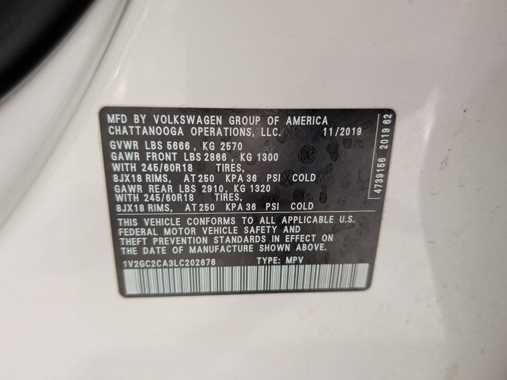 Used 2020 Volkswagen Atlas Cross Sport S AWD/4WD image 13