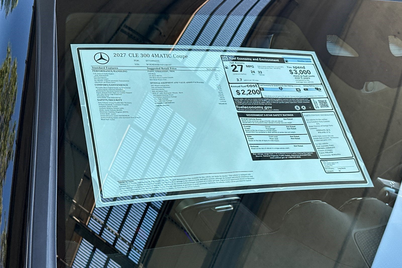 New 2027 Mercedes-Benz CLE 300 4MATIC Coupe image 29