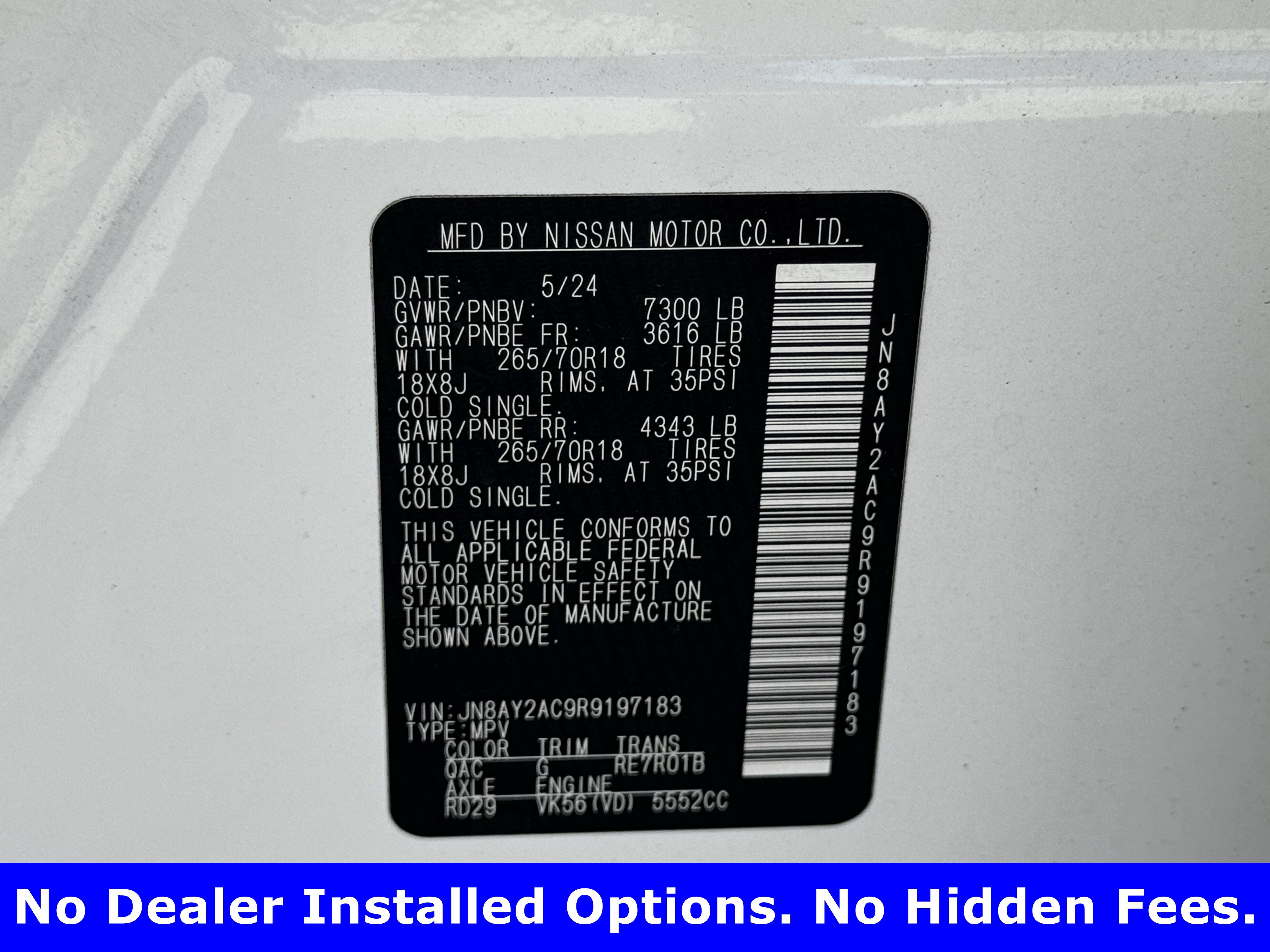 Used 2024 Nissan Armada SV RWD image 28