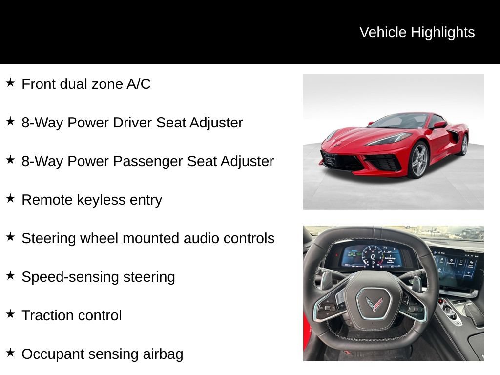 Used 2025 Chevrolet Corvette Stingray Convertible w/ 1LT RWD image 16