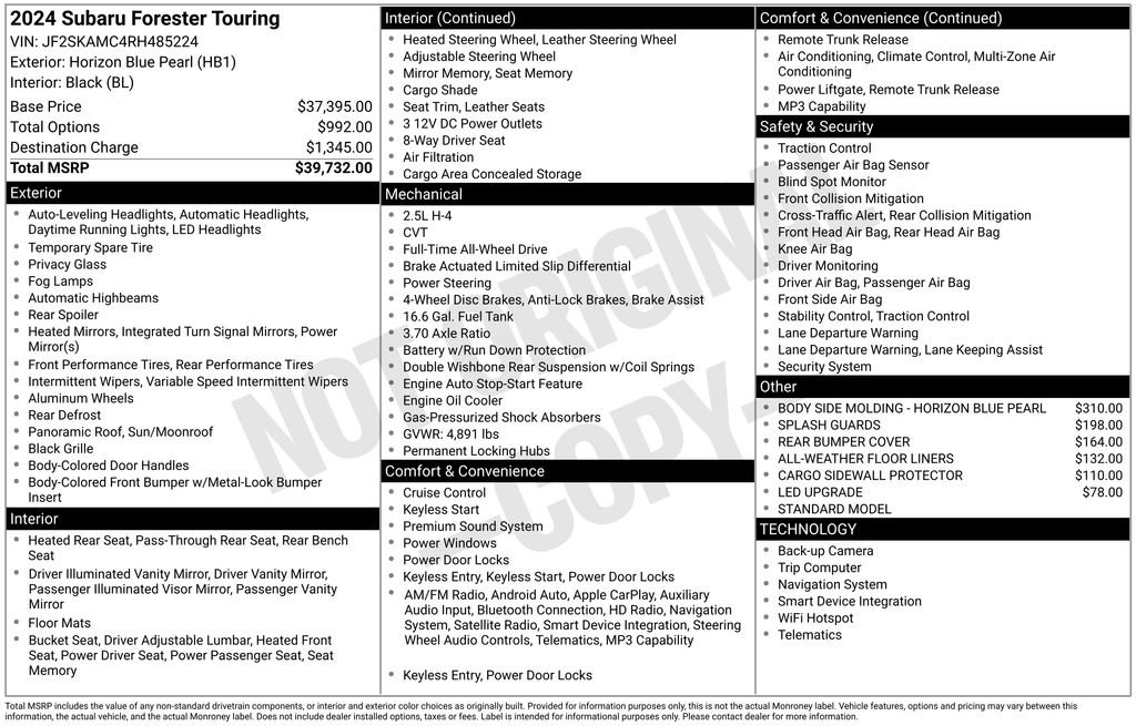 Used 2024 Subaru Forester Touring image 6