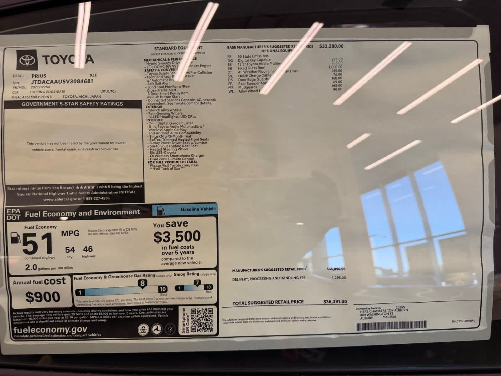 New 2027 Toyota Prius XLE FWD image 13