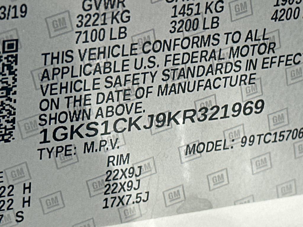 Used 2019 GMC Yukon Denali w/ Open Road Package RWD image 33