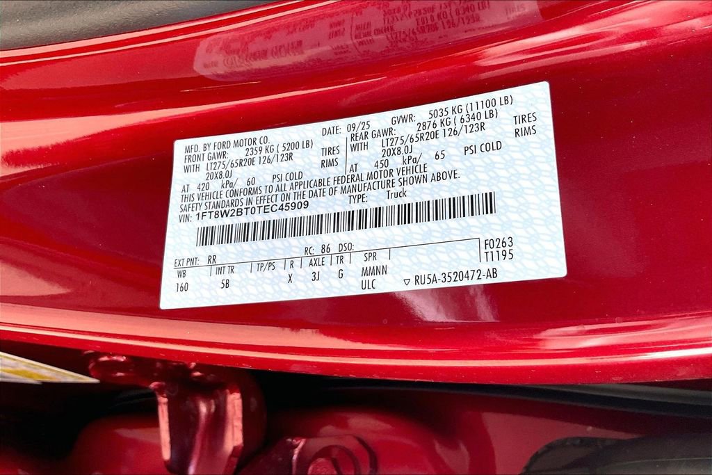 New 2026 Ford F250 Lariat w/ Black Appearance Package image 11