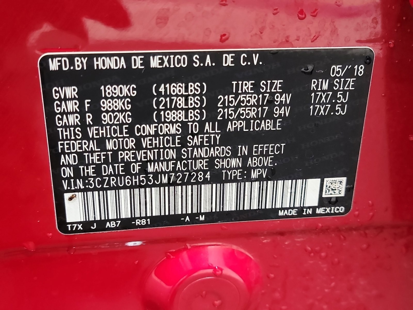 Used 2018 Honda HR-V EX image 33