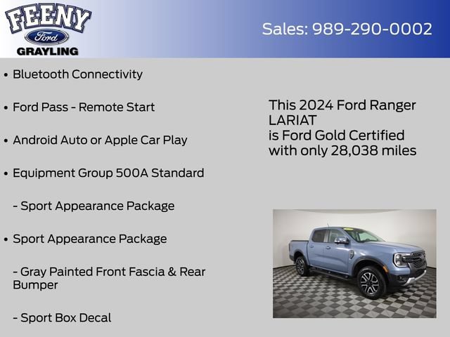 Used 2024 Ford Ranger Lariat AWD/4WD image 9