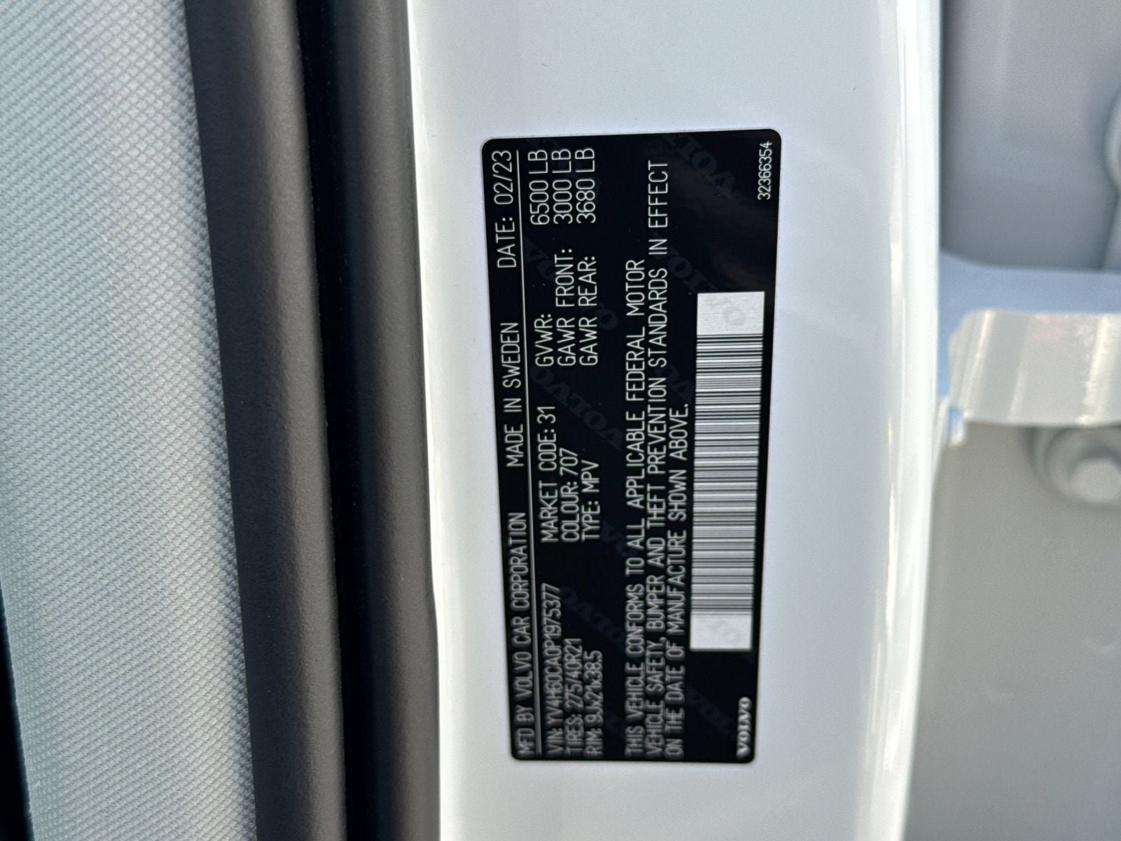 Certified 2023 Volvo XC90 T8 Ultimate w/ Protection Package Premier AWD/4WD image 34