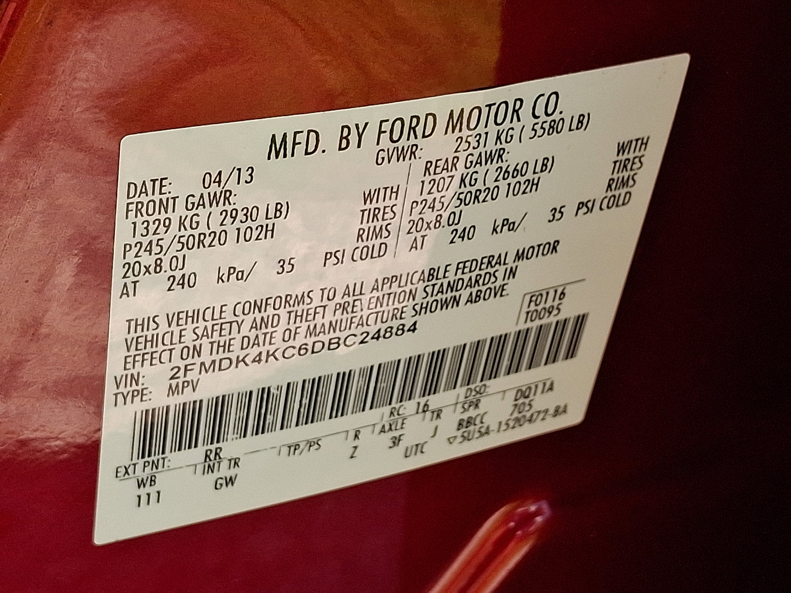 Used 2013 Ford Edge Limited AWD/4WD image 27
