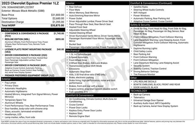 Used 2023 Chevrolet Equinox Premier FWD image 29