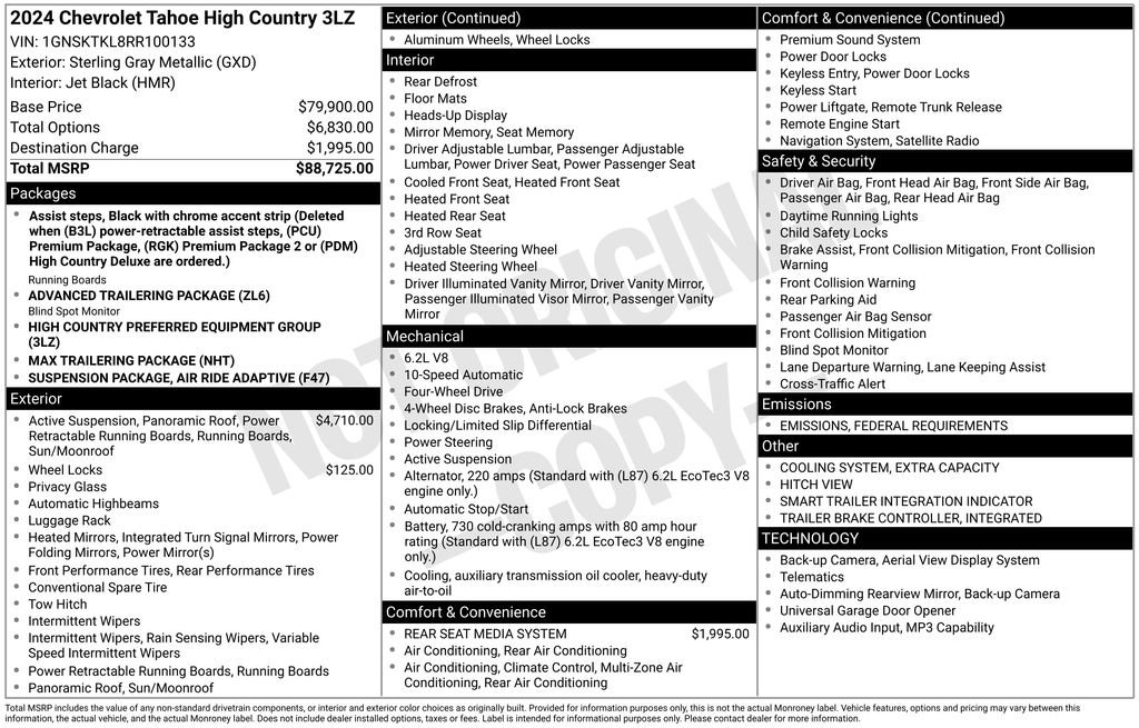 Used 2024 Chevrolet Tahoe High Country image 59