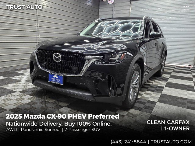 Used 2025 MAZDA CX-90 Plug-In Hybrid w/ Preferred AWD/4WD video 1