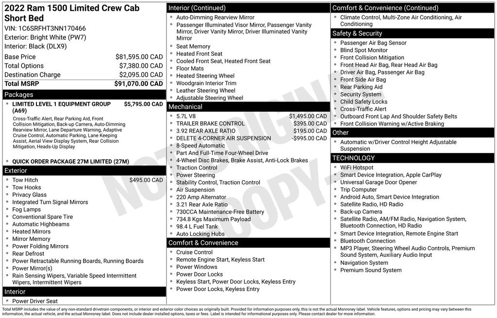 Used 2022 RAM 1500 Limited AWD/4WD image 41