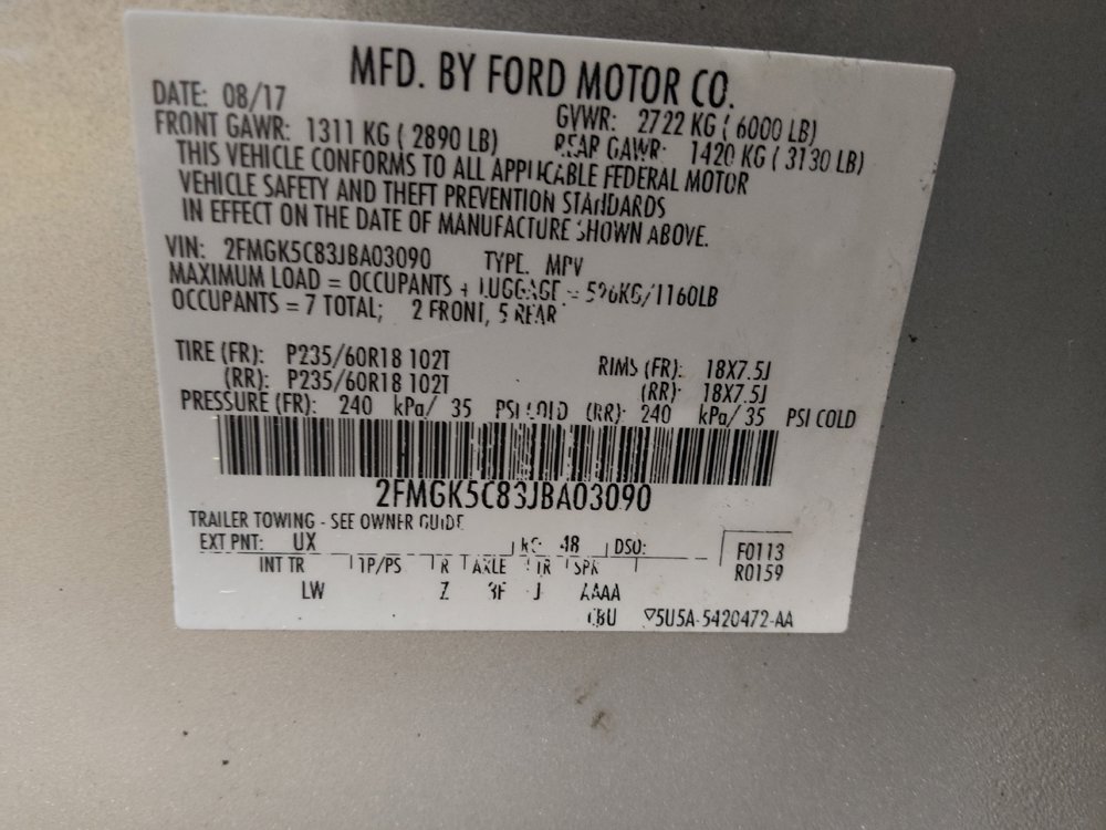 Used 2018 Ford Flex SEL w/ Equipment Group 202A image 33