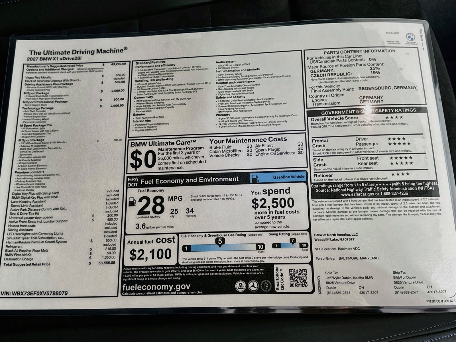 New 2027 BMW X1 xDrive28i AWD/4WD image 49