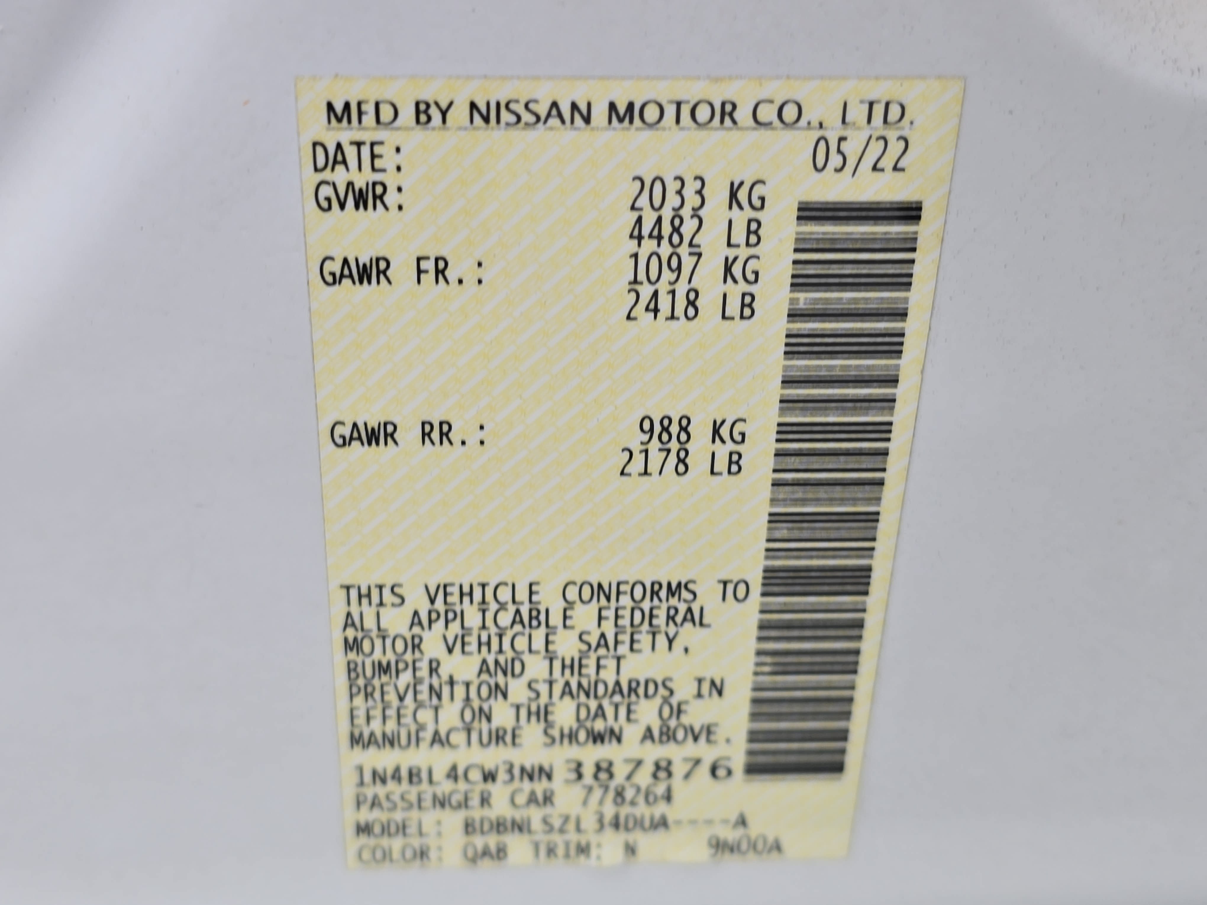 Certified 2022 Nissan Altima 2.5 SR AWD/4WD image 33