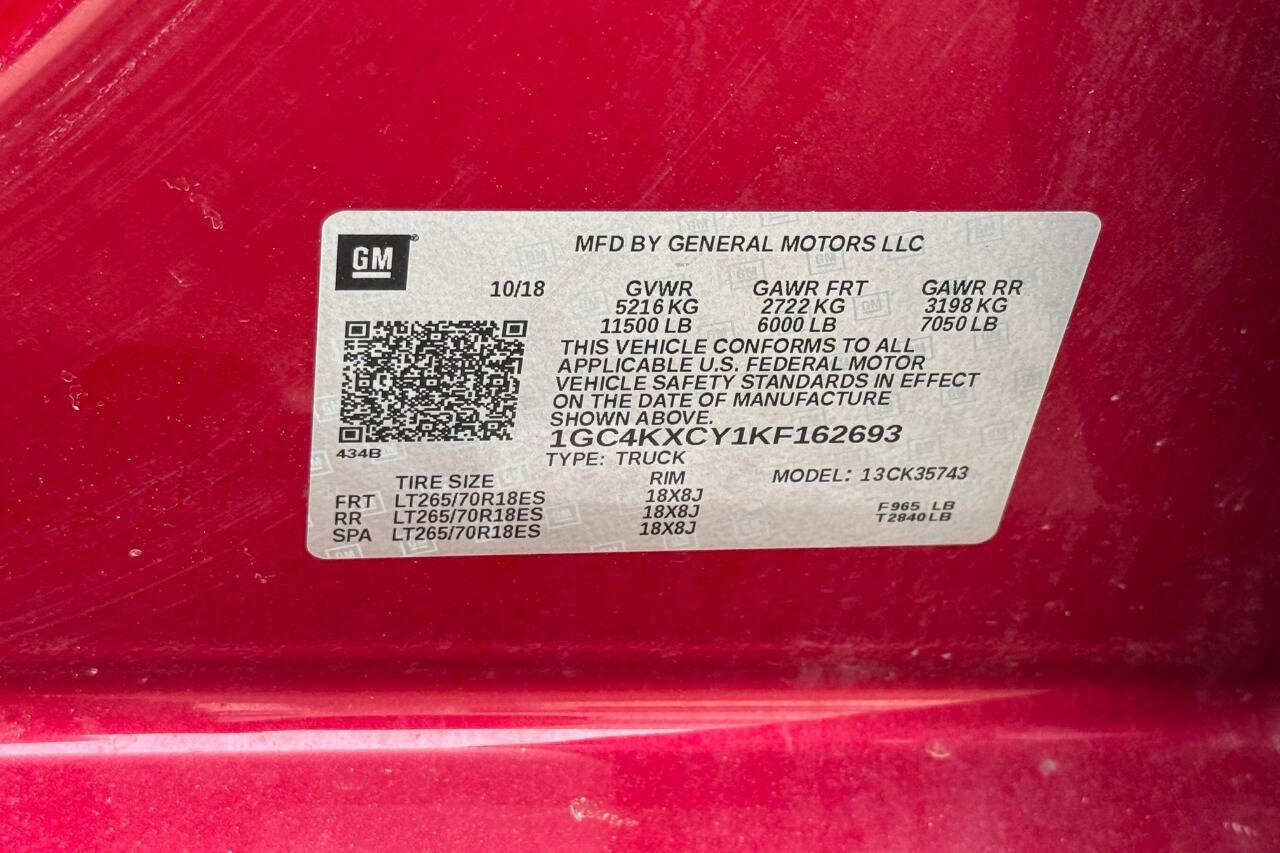 Used 2019 Chevrolet Silverado 3500 LTZ w/ Duramax Plus Package AWD/4WD image 26