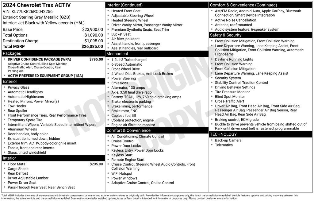 Used 2024 Chevrolet Trax ACTIV w/ Driver Confidence Package image 25