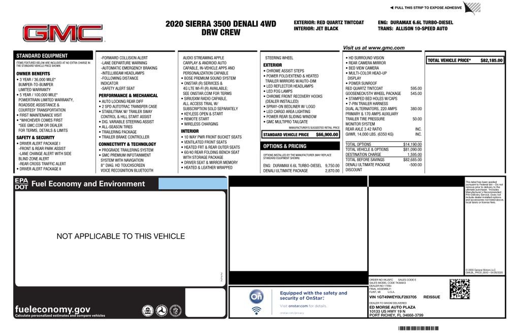 Used 2020 GMC Sierra 3500 Denali w/ Denali Ultimate Package AWD/4WD image 4