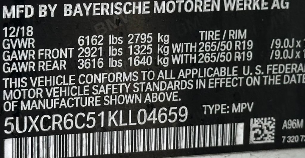 Used 2019 BMW X5 xDrive40i w/ Convenience Package AWD/4WD image 42