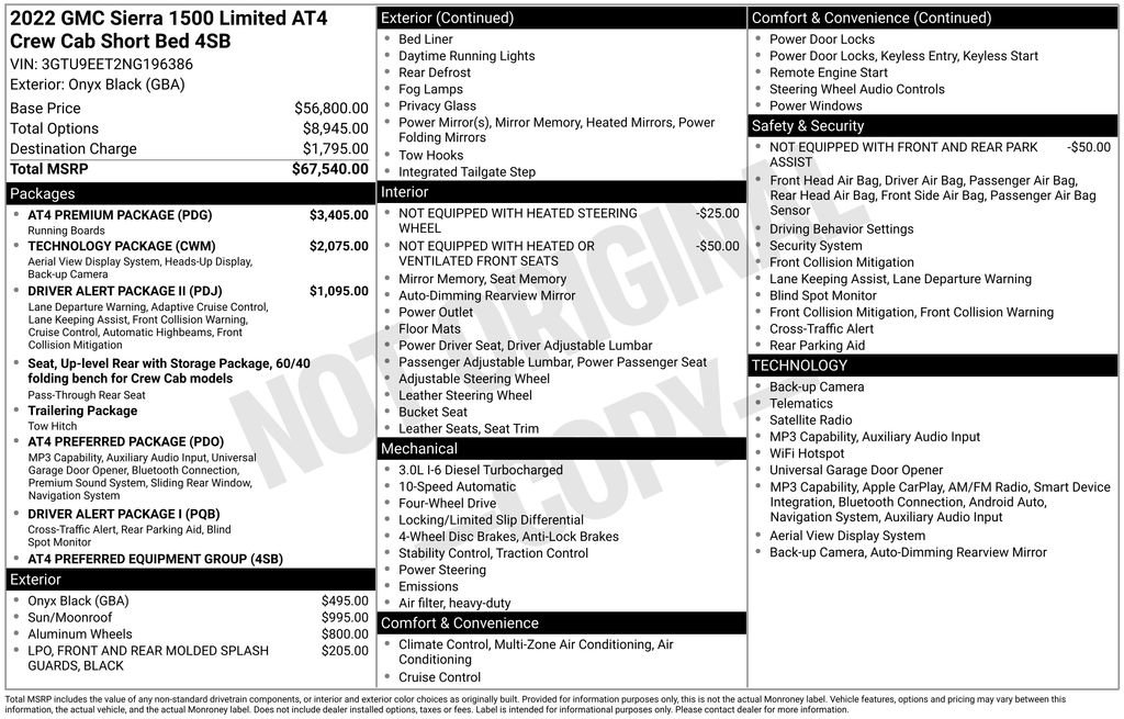 Used 2022 GMC Sierra 1500 AT4 w/ AT4 Premium Package AWD/4WD image 6