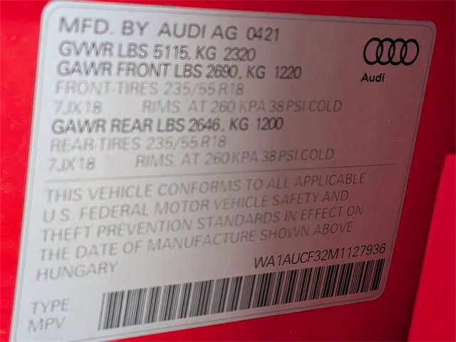 Used 2021 Audi Q3 2.0T Premium image 32