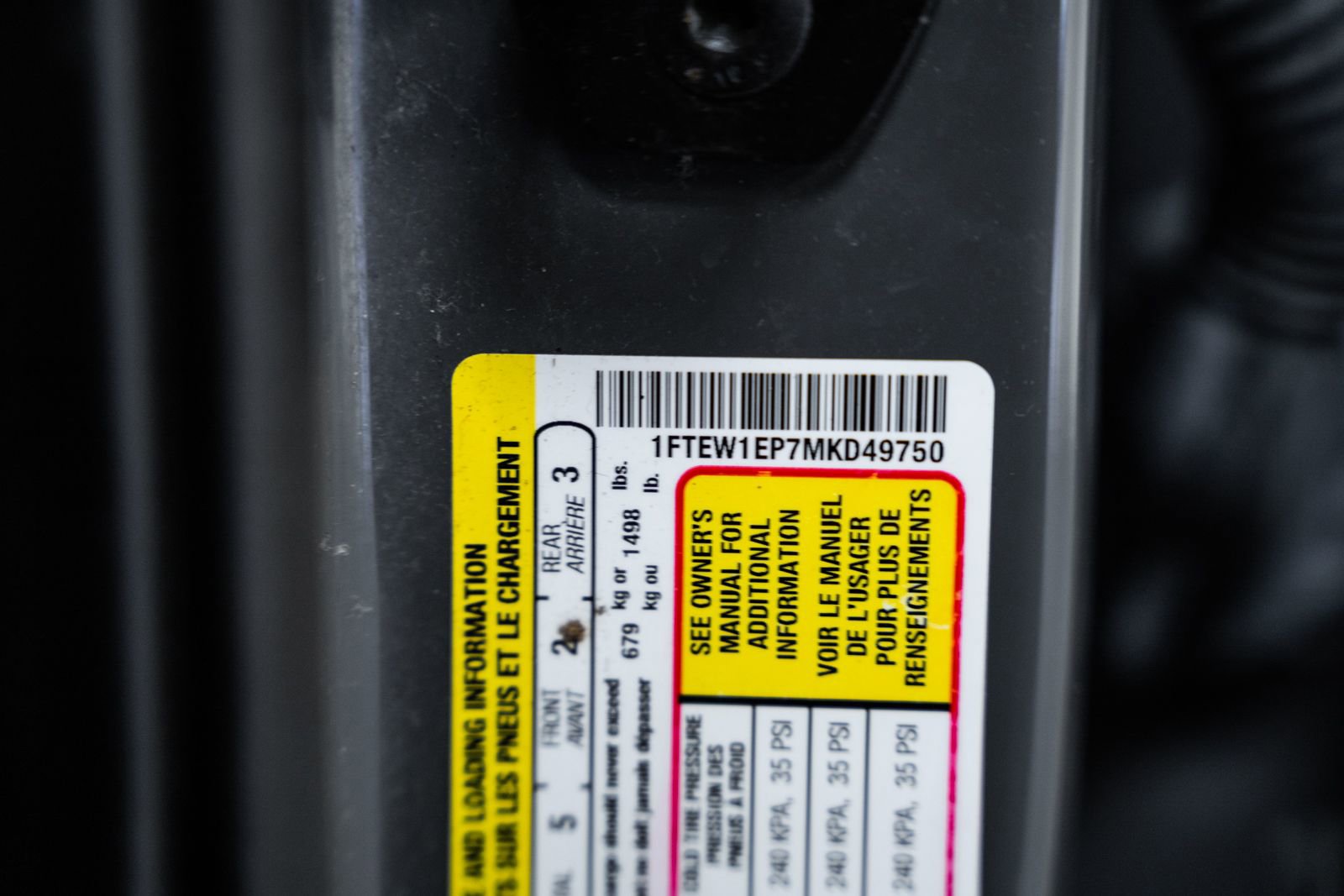 Used 2021 Ford F150 Lariat w/ Equipment Group 502A High AWD/4WD image 46