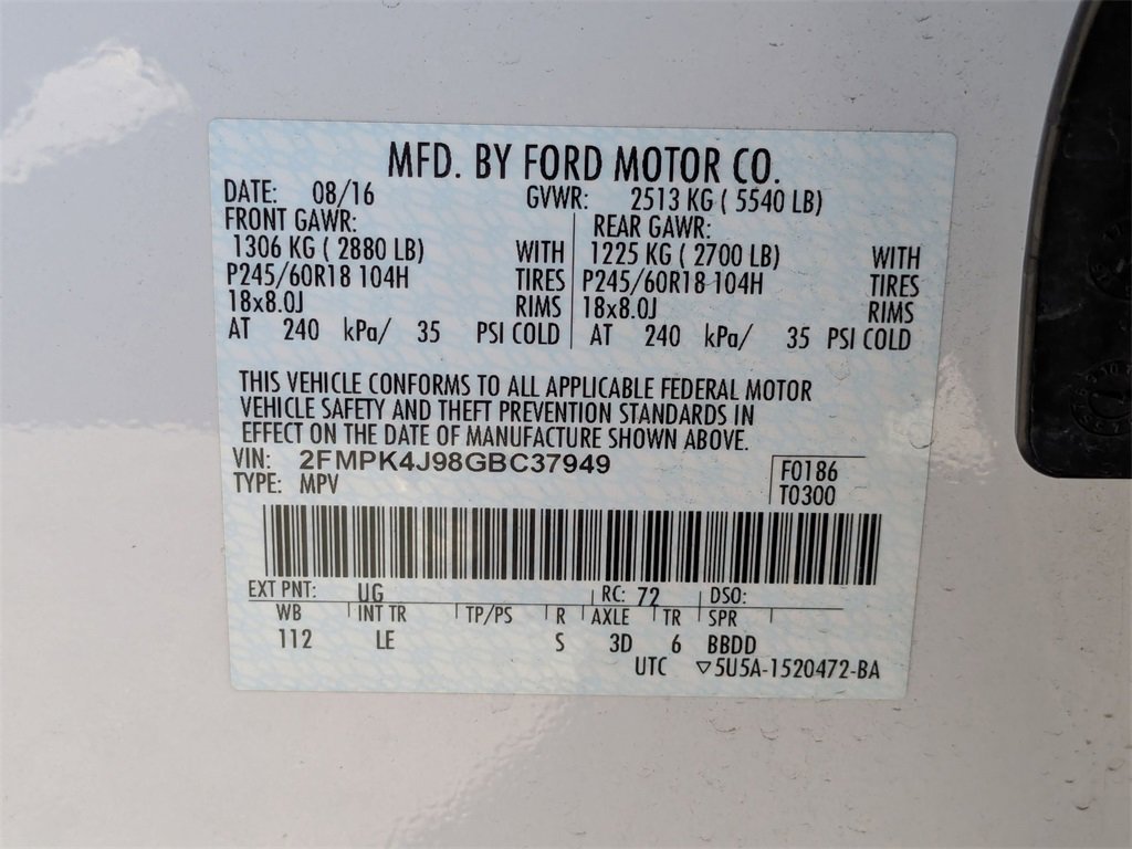 Used 2016 Ford Edge SEL w/ Equipment Group 201A image 21