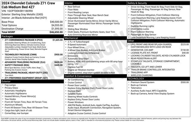 Used 2024 Chevrolet Colorado Z71 w/ Z71 Convenience Package 2 image 28