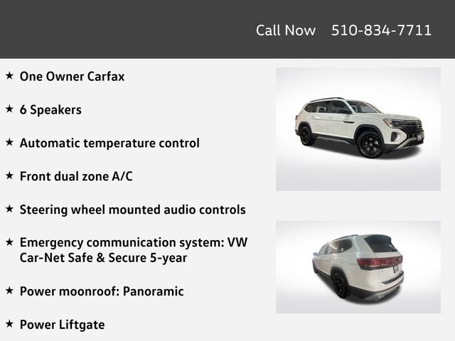Certified 2025 Volkswagen Atlas Peak Edition SE AWD/4WD image 4